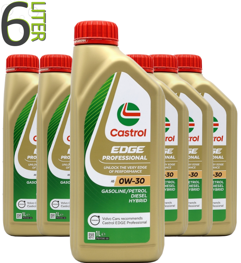 Castrol Motoröl 0w30 Edge Professional 0w-30 A5 / 6 x 1 Liter