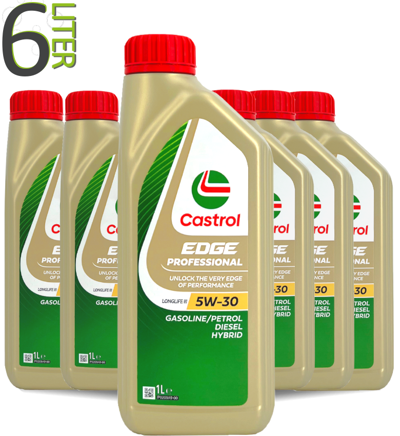 Castrol Motoröl 5w30 Edge Professional LongLife III 5w30 / 6 x 1 Liter
