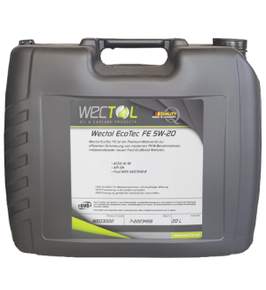 Wectol Motoröl 5W20 Ecotec FE 5W-20 / 20 Liter