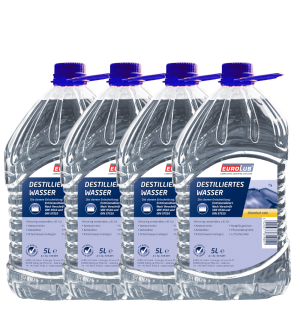 Eurolub Destilliertes Wasser / 4 x 5 Liter