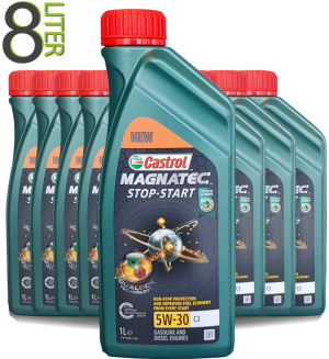 Castrol Motoröl 5w30 Magnatec Stop-Start 5W-30 C3 / 8x1 Liter