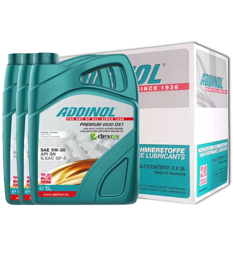 Addinol Premium 0530 DX1 5W30 Dexos 1 Gen 2 / 3 x 5 Liter