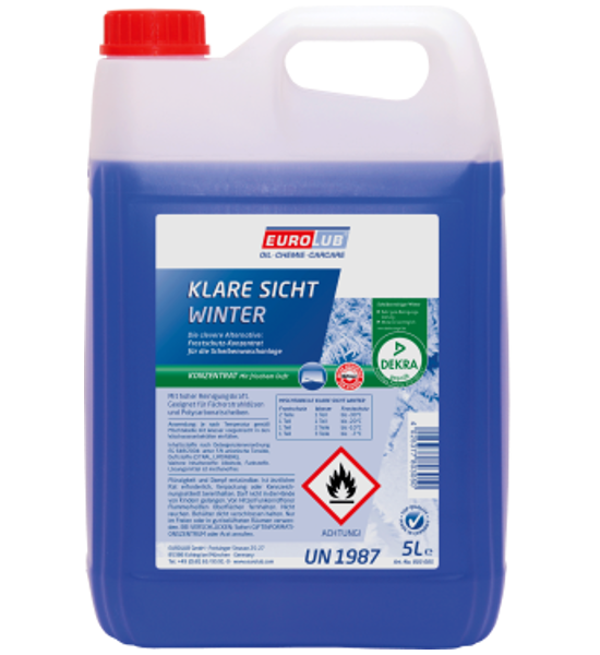 25 Liter Scheibenfrostschutz EuroLub Klare Sicht Winter Konzentrat bis  -60°C 4025377803258